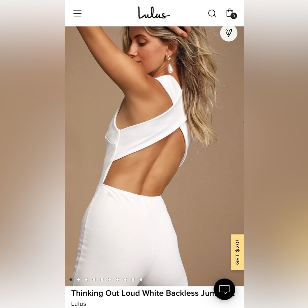 Lulu’s Elegant White Jumpsuit